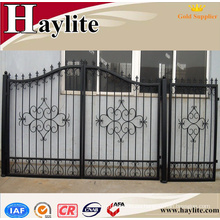 powder coated forged cast wrought main design iron gate